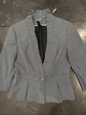 White House Black Market Gray Tailored Women's Blazer